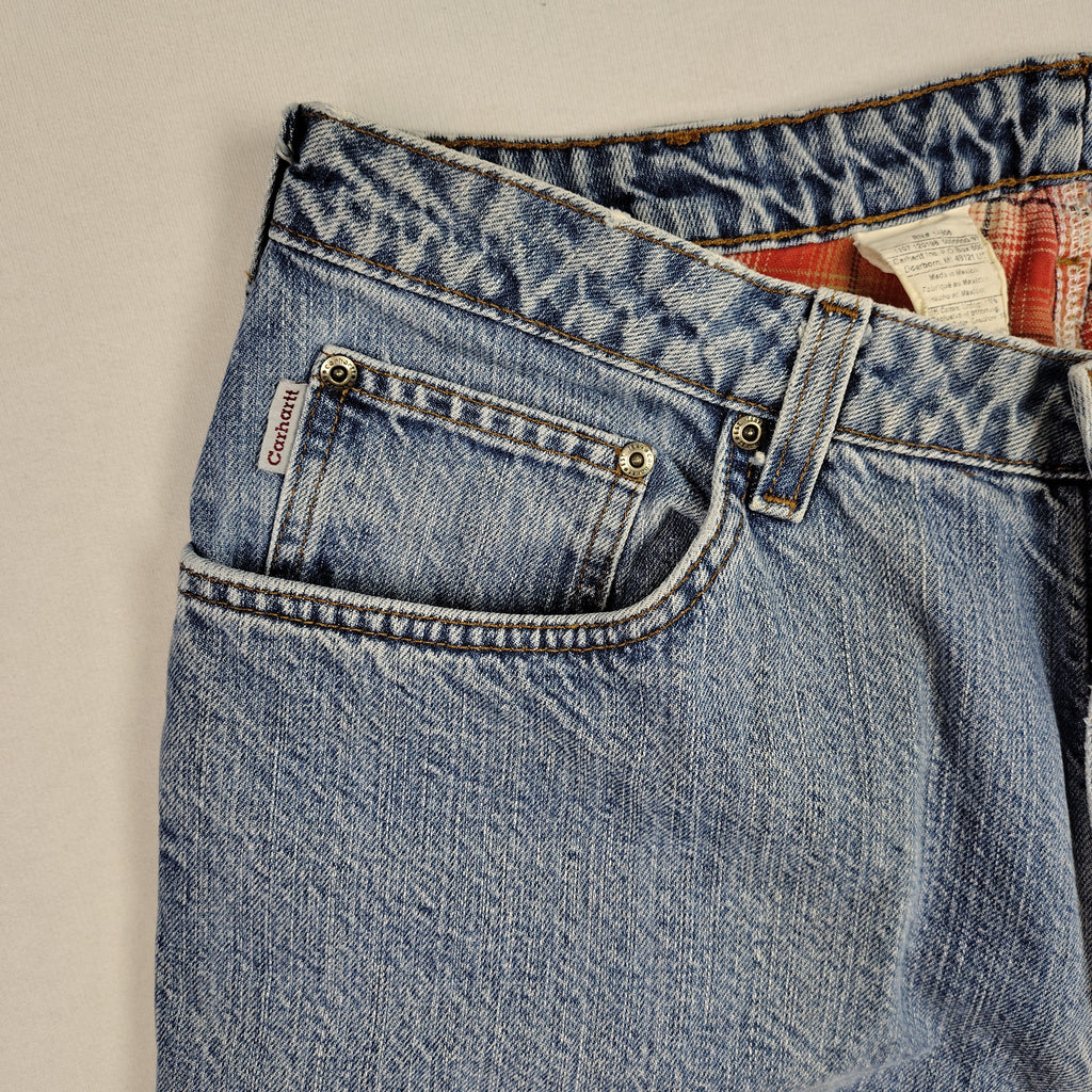 Carhartt Flannel-Lined Straight-Leg Jeans