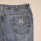 Carhartt Flannel-Lined Straight-Leg Jeans
