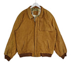 Marlboro Adventure Team Leather Bomber Jacket – Tan Brown