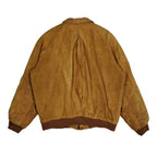Marlboro Adventure Team Leather Bomber Jacket – Tan Brown