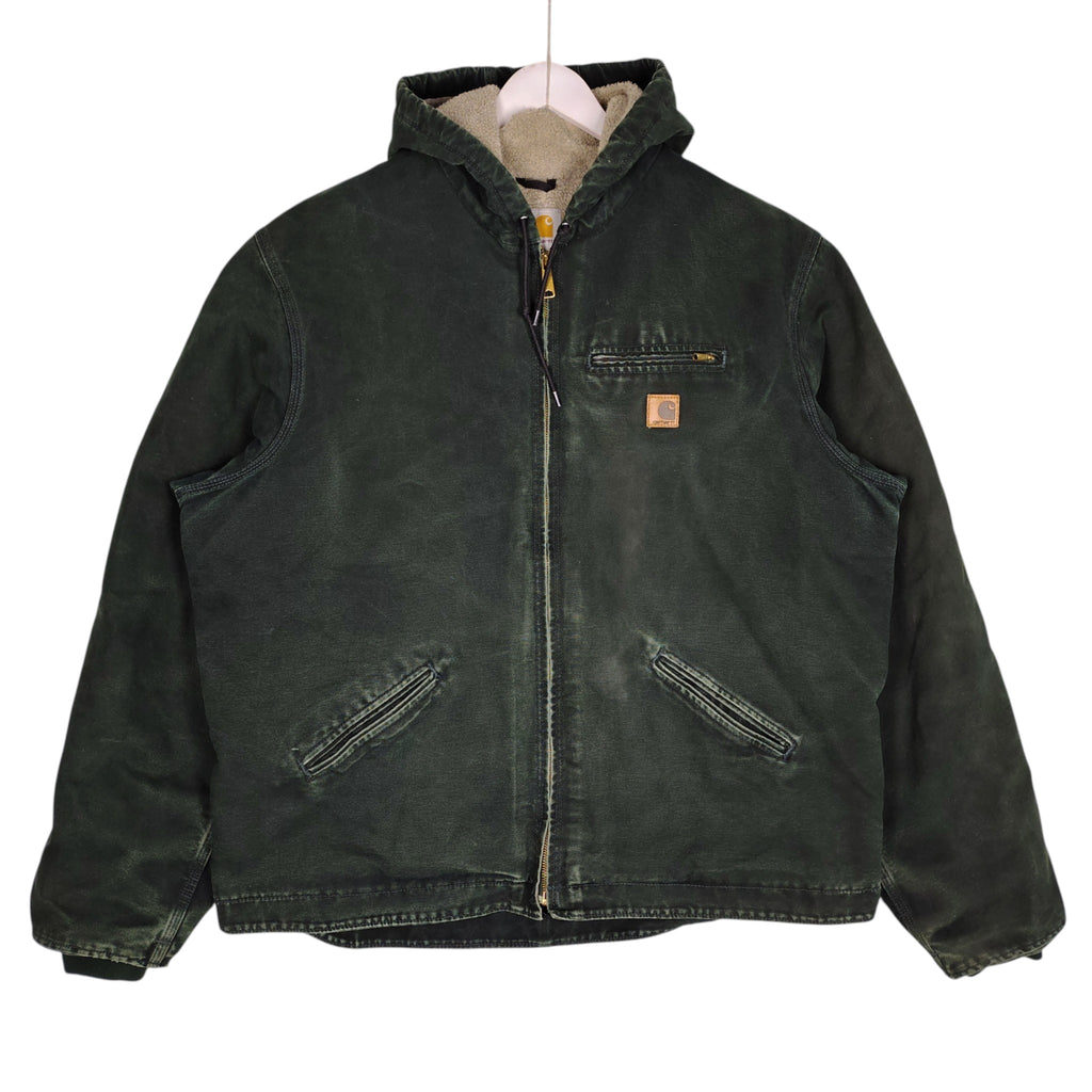 Carhartt J141 Sherpa-Lined Hooded Jacket – Spruce Green