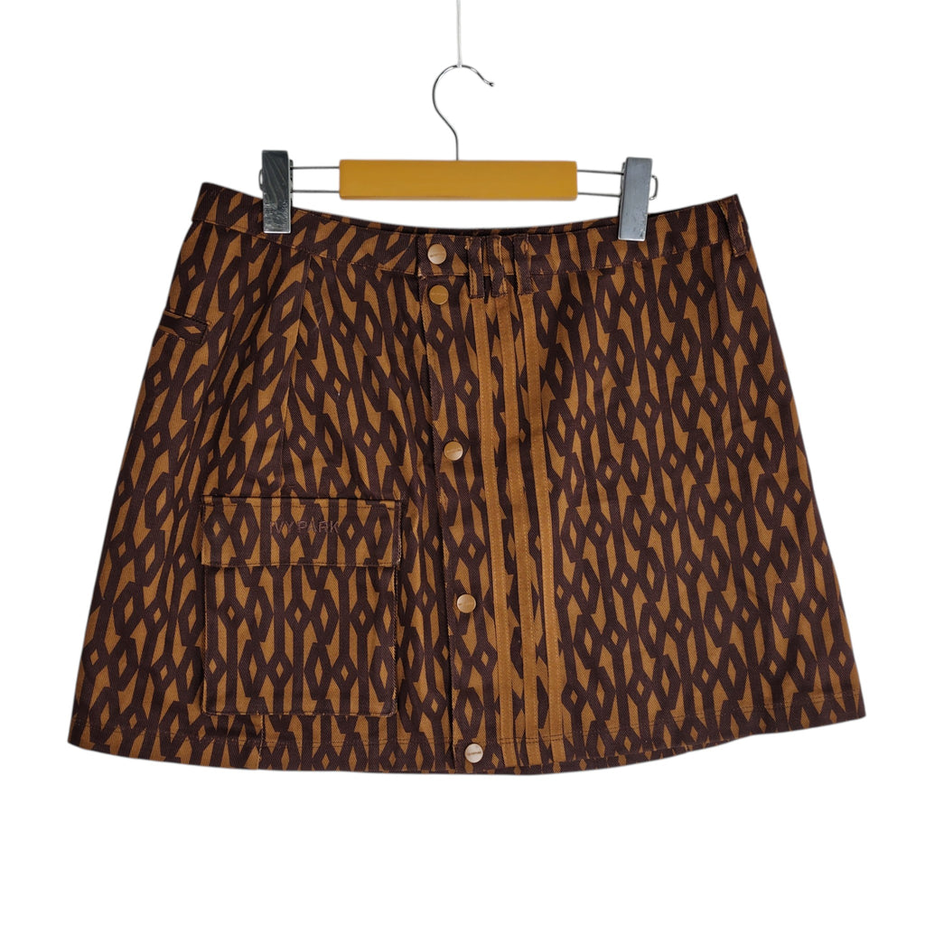 adidas x IVY PARK Monogram Cargo Mini Skirt – Brown