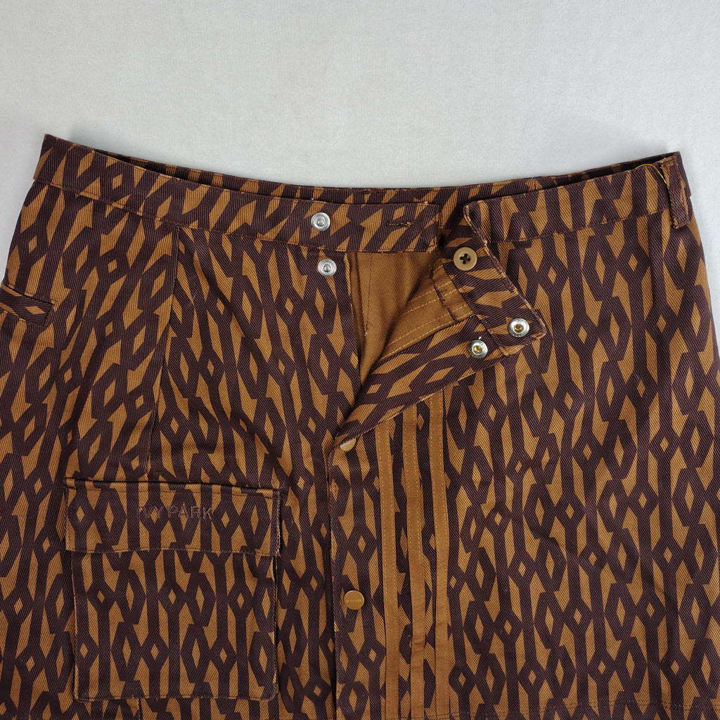 adidas x IVY PARK Monogram Cargo Mini Skirt – Brown