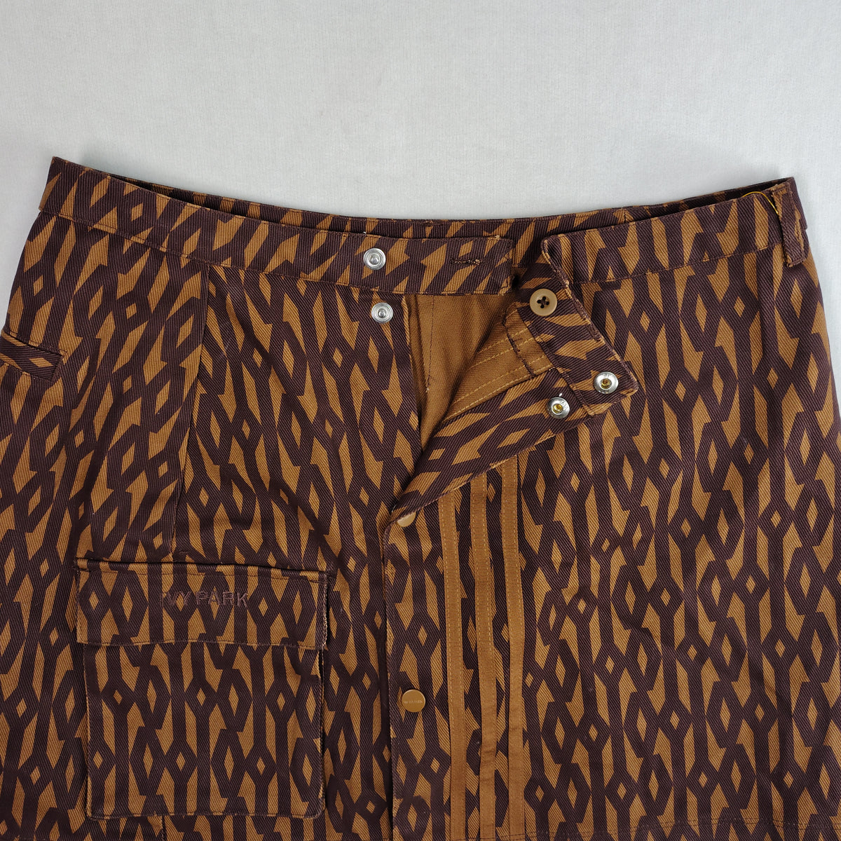adidas x IVY PARK Monogram Cargo Mini Skirt – Brown