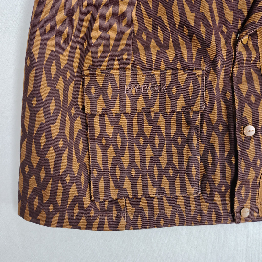 adidas x IVY PARK Monogram Cargo Mini Skirt – Brown