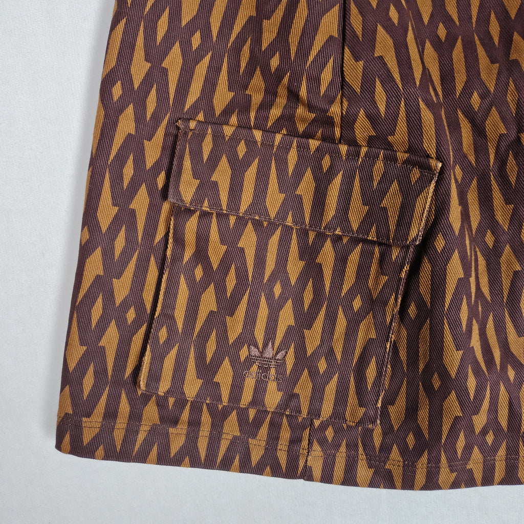adidas x IVY PARK Monogram Cargo Mini Skirt – Brown