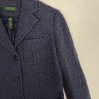 Lauren Ralph Lauren Navy Wool Tweed Blazer