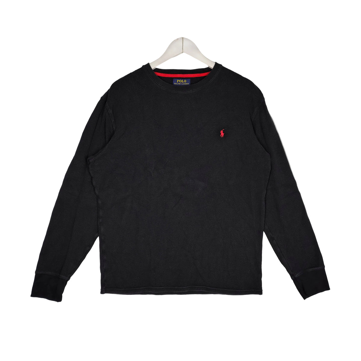Polo Ralph Lauren Black Waffle Knit Thermal Shirt Men’s Large
