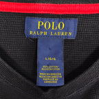 Polo Ralph Lauren Black Waffle Knit Thermal Shirt Men’s Large