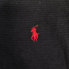 Polo Ralph Lauren Black Waffle Knit Thermal Shirt Men’s Large