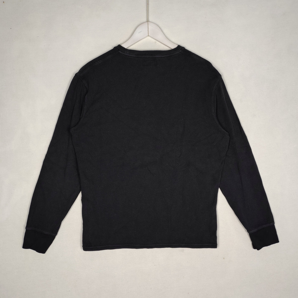 Polo Ralph Lauren Black Waffle Knit Thermal Shirt Men’s Large
