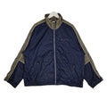 Vintage Nike Spellout Windbreaker Navy Taupe Full Zip Men’s Large