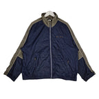 Vintage Nike Spellout Windbreaker Navy Taupe Full Zip Men’s Large