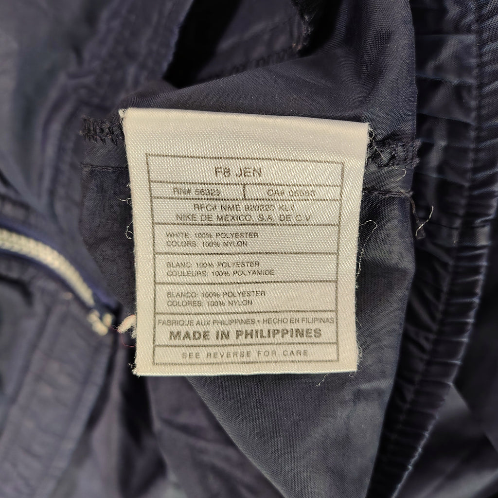 Vintage Nike Spellout Windbreaker Navy Taupe Full Zip Men’s Large