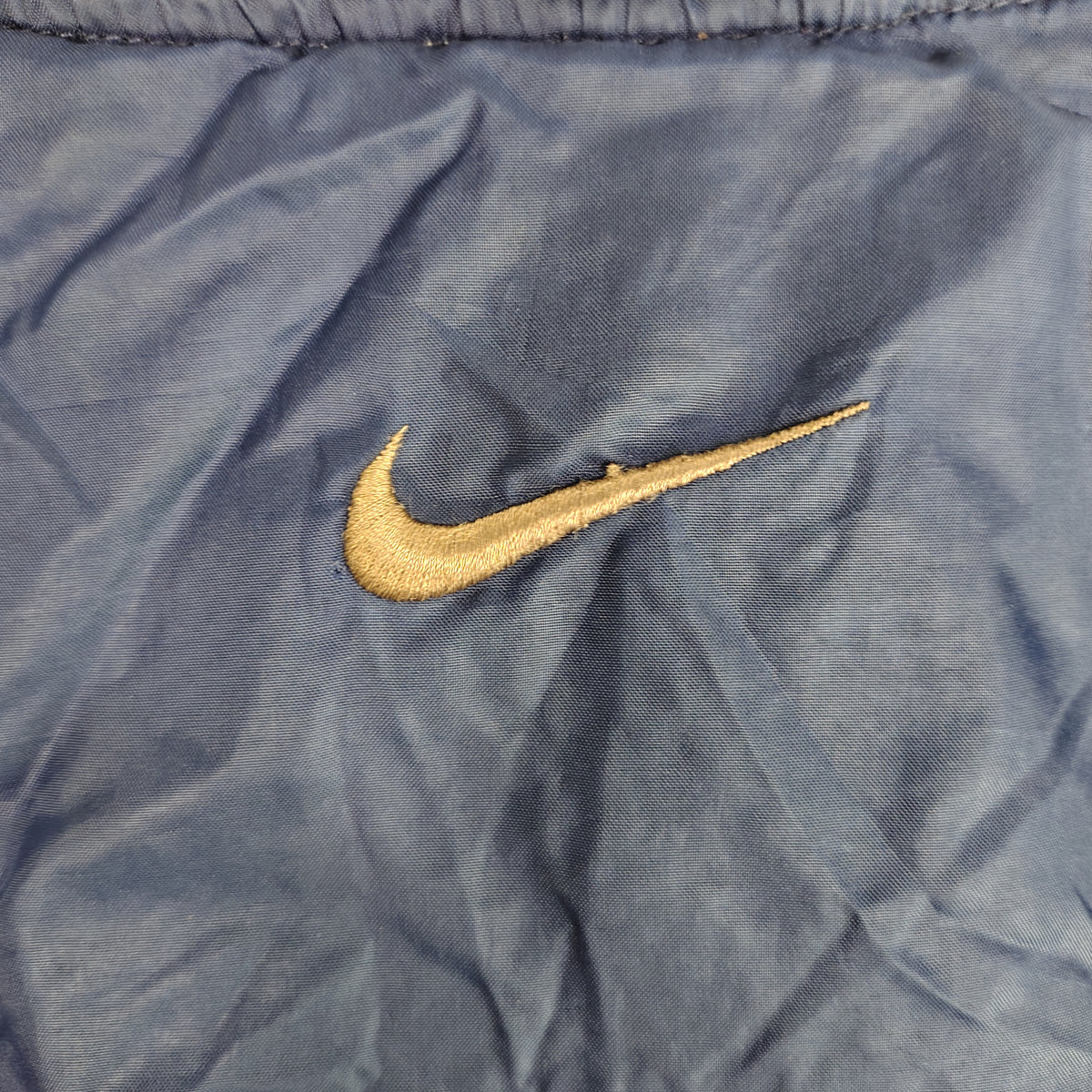 Vintage Nike Spellout Windbreaker Navy Taupe Full Zip Men’s Large