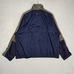 Vintage Nike Spellout Windbreaker Navy Taupe Full Zip Men’s Large