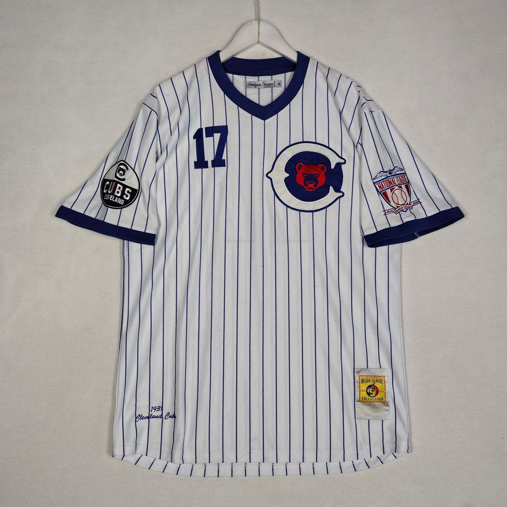 Headgear Classics 1931 Cleveland Cubs #17 Pinstripe Baseball Jersey Men’s XL