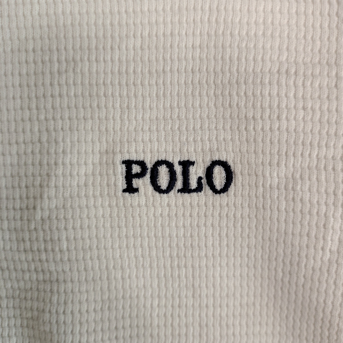 Polo Ralph Lauren White Waffle Knit Thermal Shirt – Men’s Large