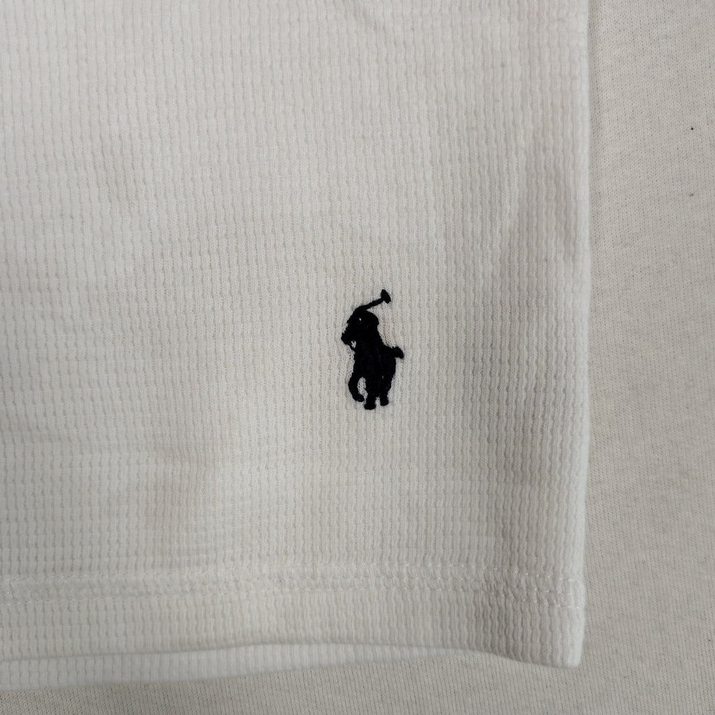 Polo Ralph Lauren White Waffle Knit Thermal Shirt – Men’s Large