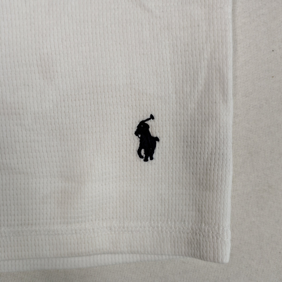 Polo Ralph Lauren White Waffle Knit Thermal Shirt – Men’s Large
