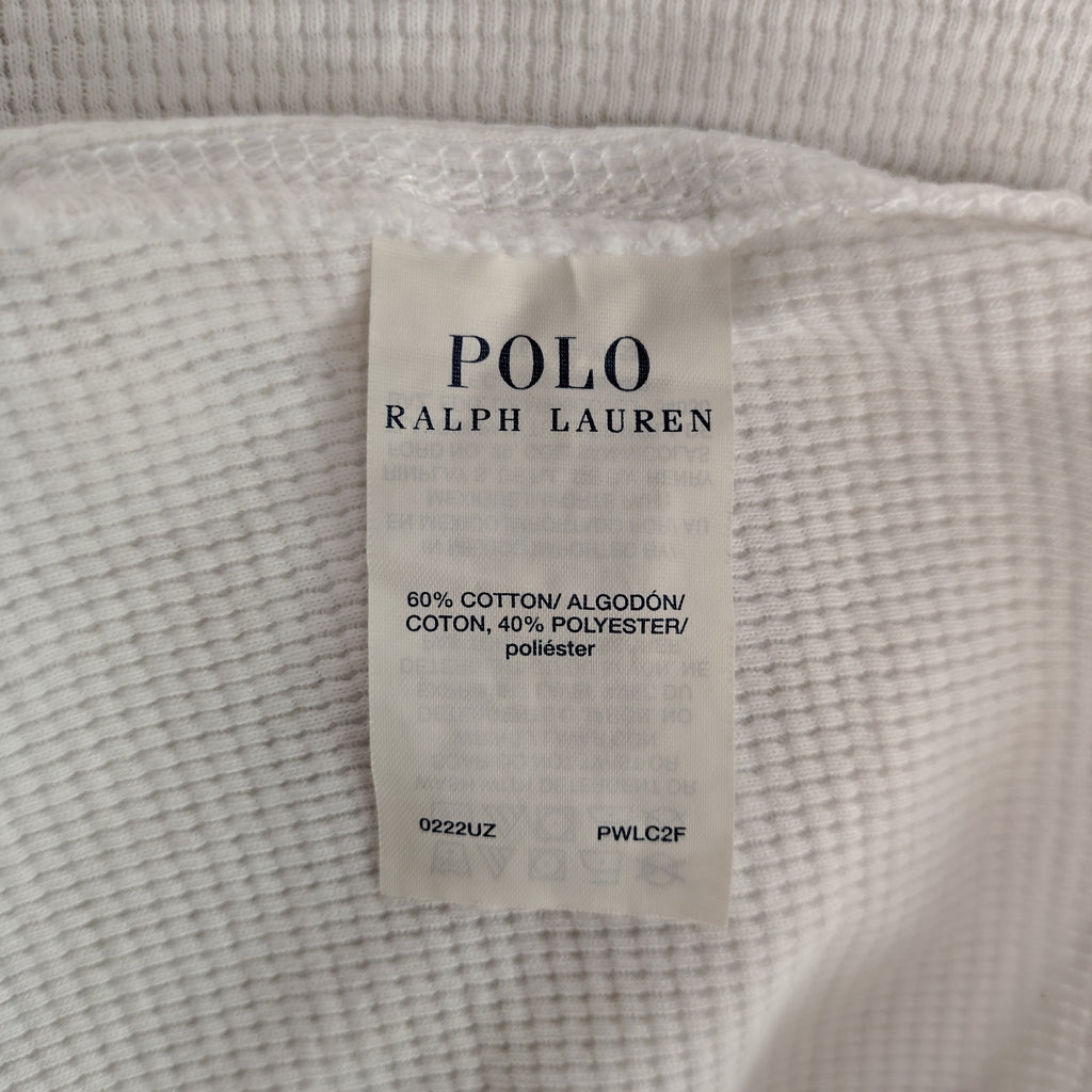 Polo Ralph Lauren White Waffle Knit Thermal Shirt – Men’s Large