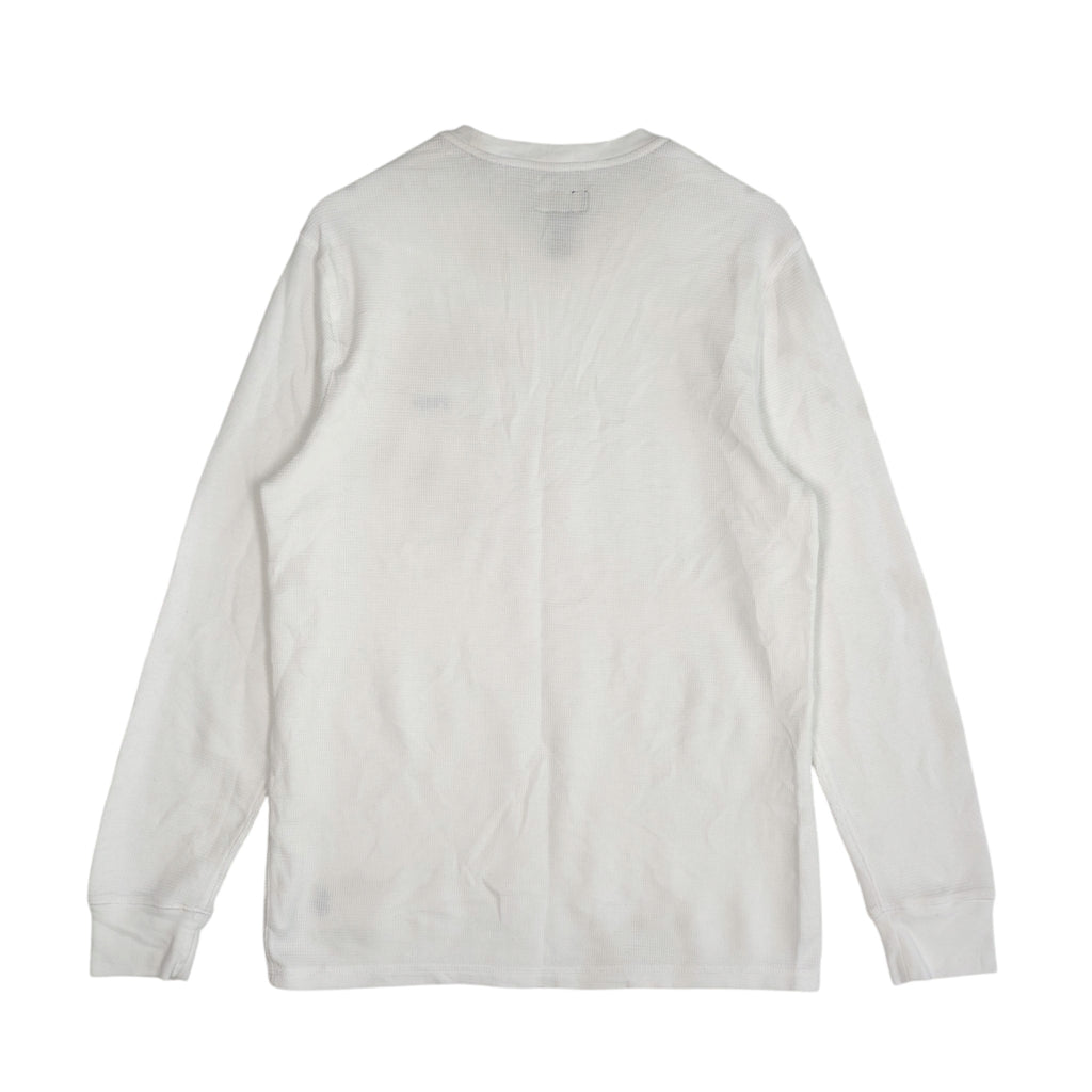 Polo Ralph Lauren White Waffle Knit Thermal Shirt – Men’s Large