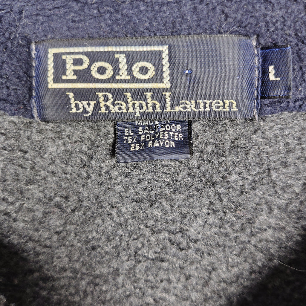 Polo Ralph Lauren Charcoal Fleece Quarter-Zip Pullover – Men’s Large