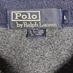 Polo Ralph Lauren Charcoal Fleece Quarter-Zip Pullover – Men’s Large