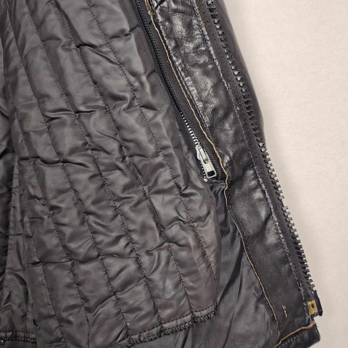 Taurus by Drospo Black Leather Moto Jacket – Sturgis & Harley Patches
