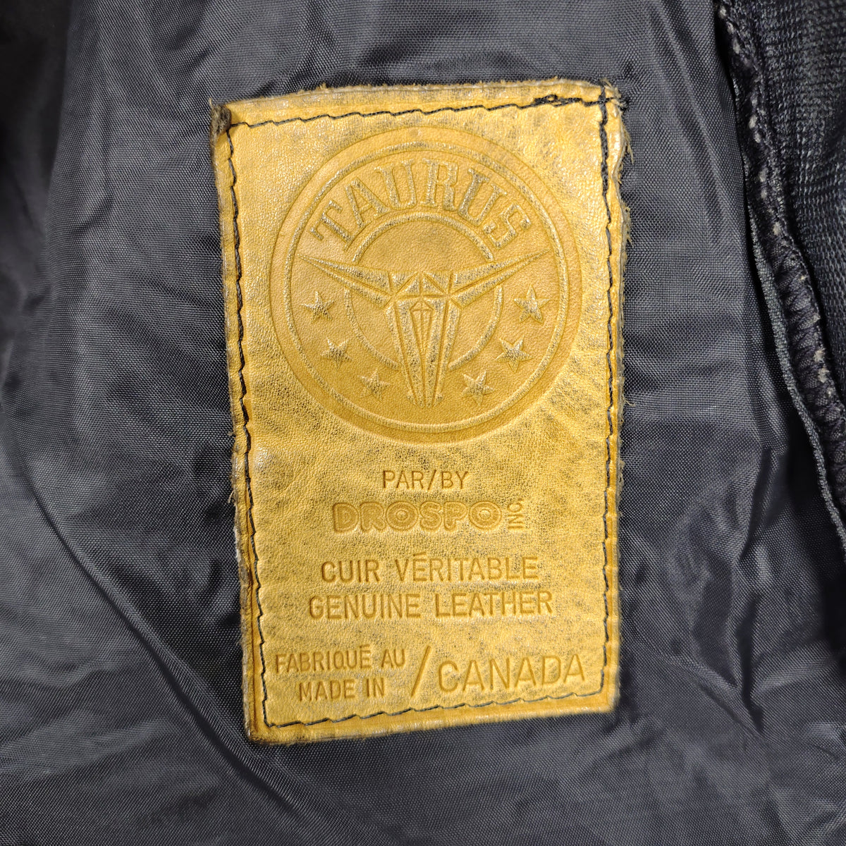 Taurus by Drospo Black Leather Moto Jacket – Sturgis & Harley Patches
