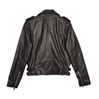Walter Baker Chocolate Brown Lamb Leather Moto Jacket