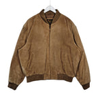 Reed Sportswear Tan Suede Leather Bomber Jacket – Men’s XL