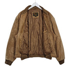 Reed Sportswear Tan Suede Leather Bomber Jacket – Men’s XL