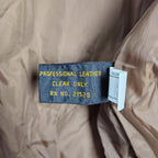 Reed Sportswear Tan Suede Leather Bomber Jacket – Men’s XL