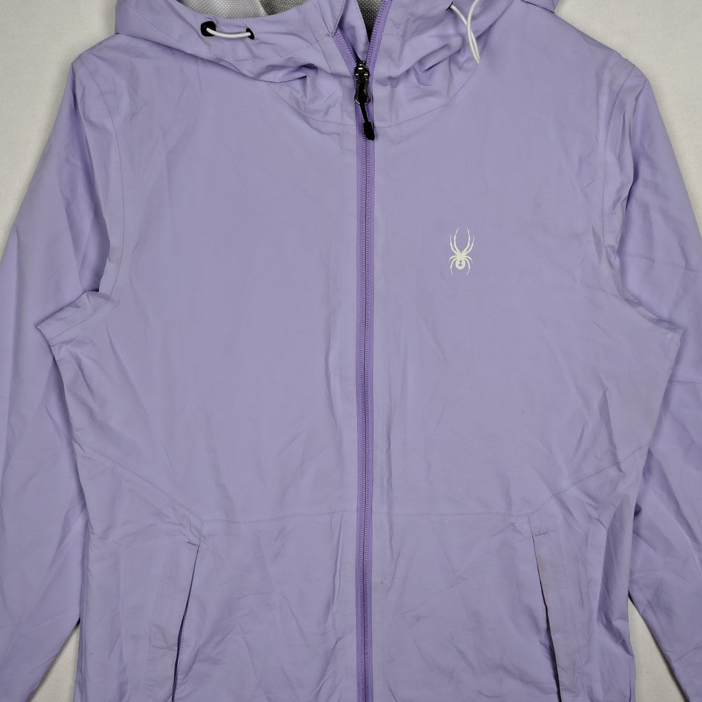 Spyder Lavender Hooded Windbreaker Jacket – Women’s Medium