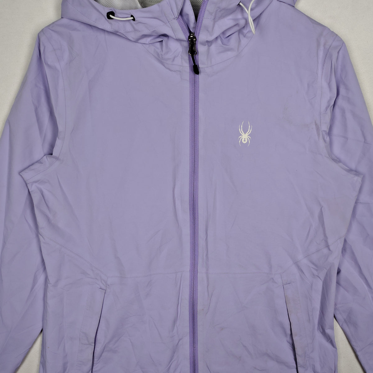 Spyder Lavender Hooded Windbreaker Jacket – Women’s Medium
