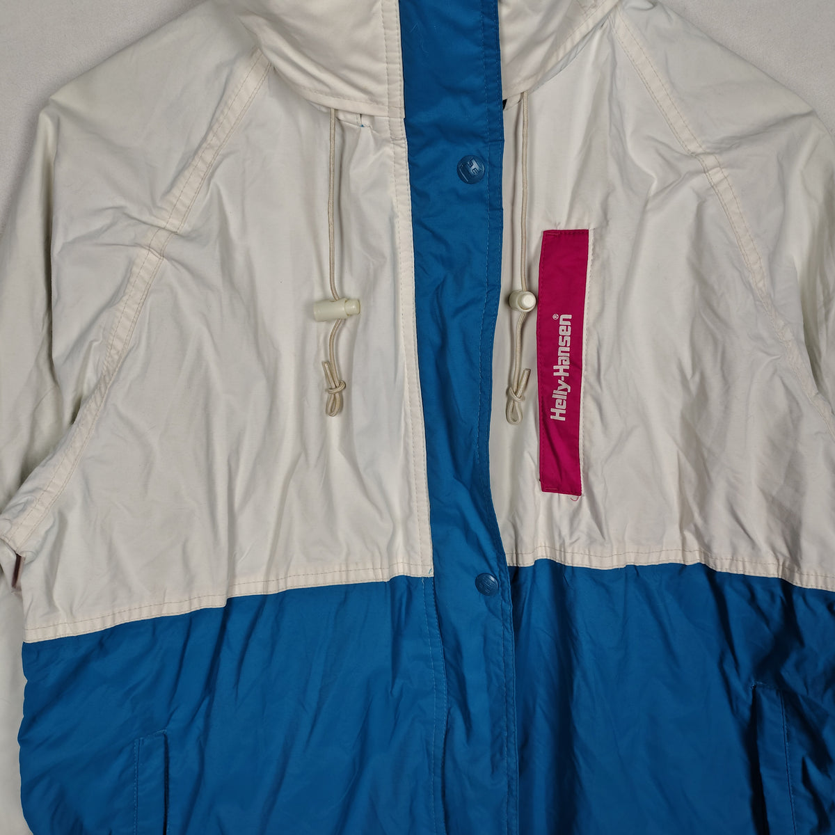 Helly Hansen Colorblock Windbreaker Jacket – White, Blue & Pink