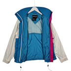 Helly Hansen Colorblock Windbreaker Jacket – White, Blue & Pink