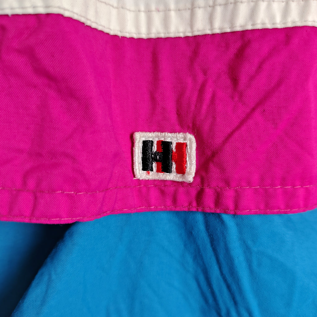 Helly Hansen Colorblock Windbreaker Jacket – White, Blue & Pink