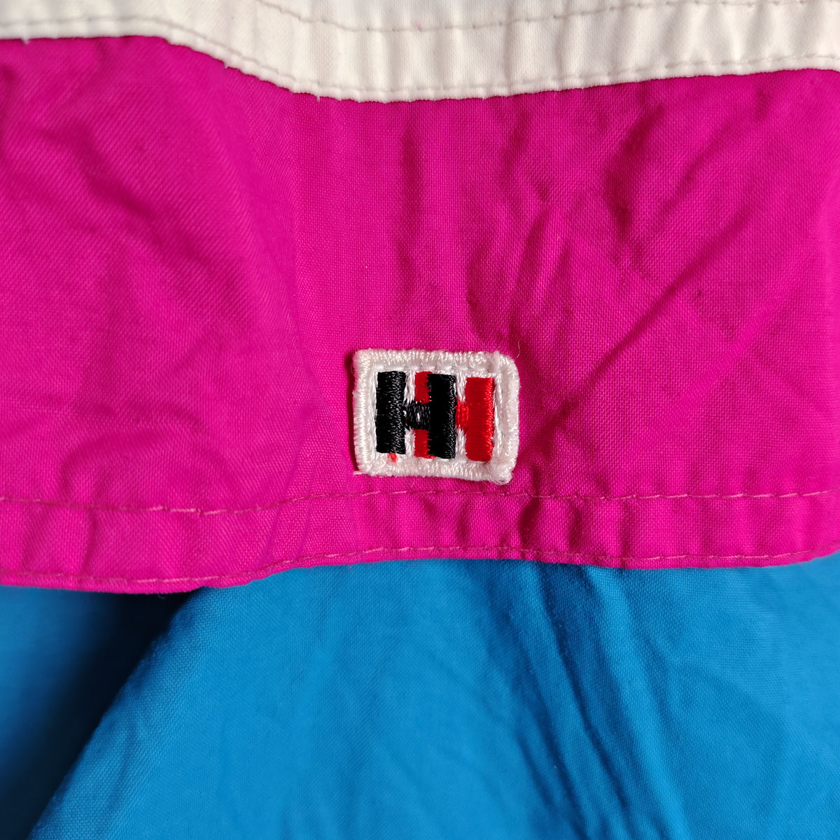 Helly Hansen Colorblock Windbreaker Jacket – White, Blue & Pink