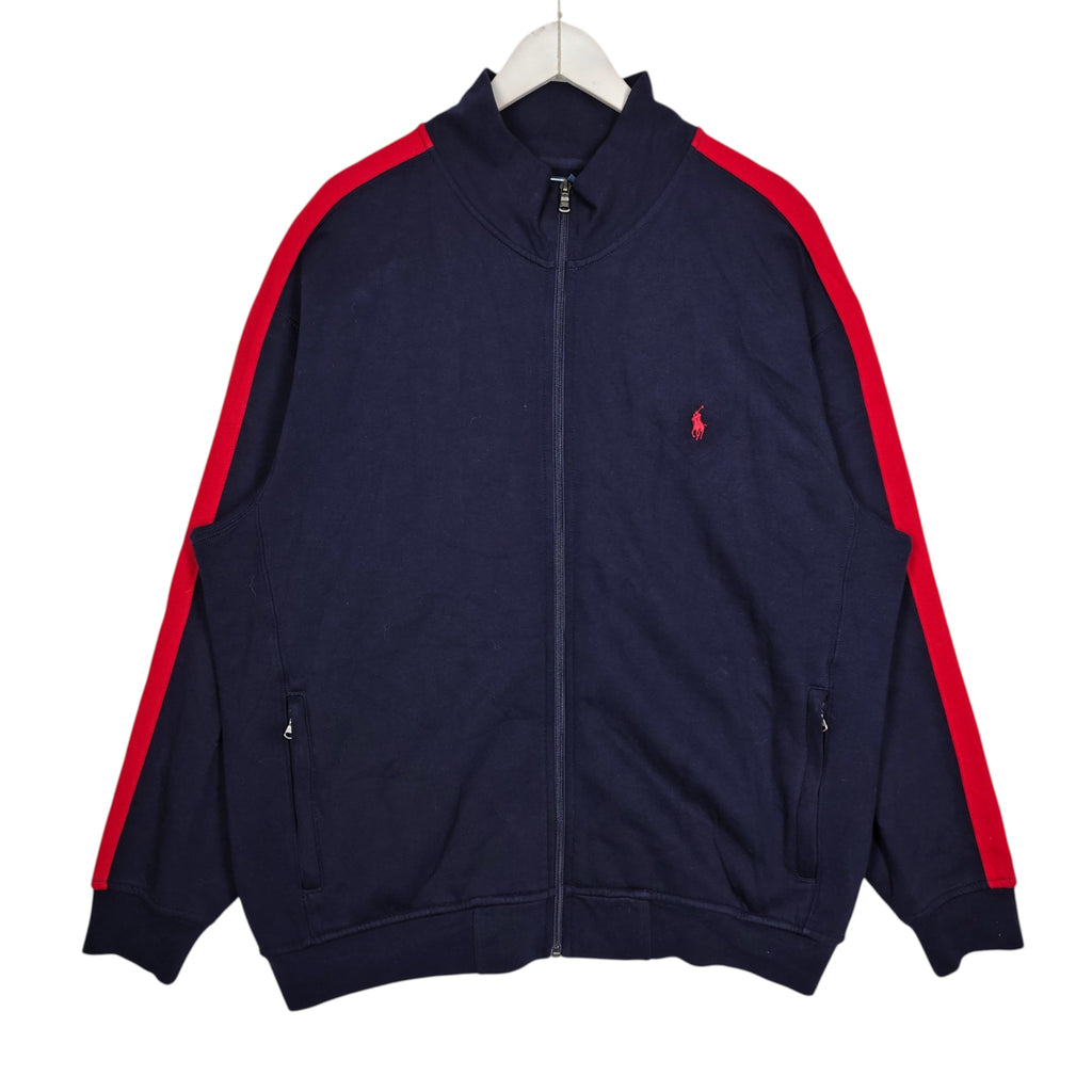 Polo Ralph Lauren Navy & Red Full-Zip Track Jacket – Men’s 1XB