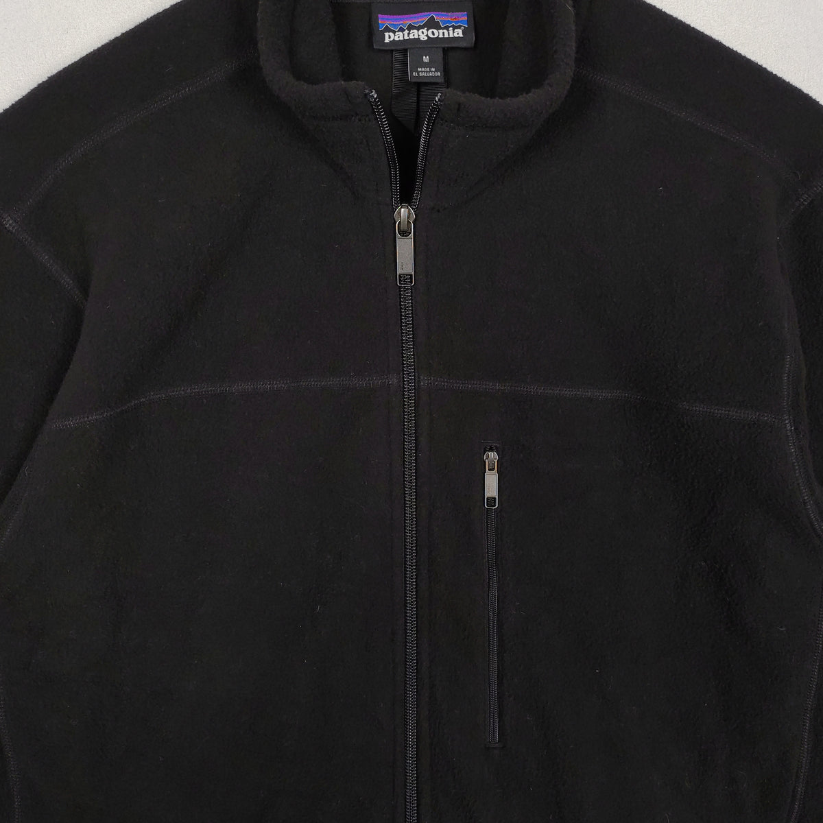 Patagonia Micro D Black Full-Zip Fleece Jacket – Men’s Medium
