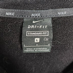 Nike Dri-FIT Black Full-Zip Fleece Hoodie – Men’s Large