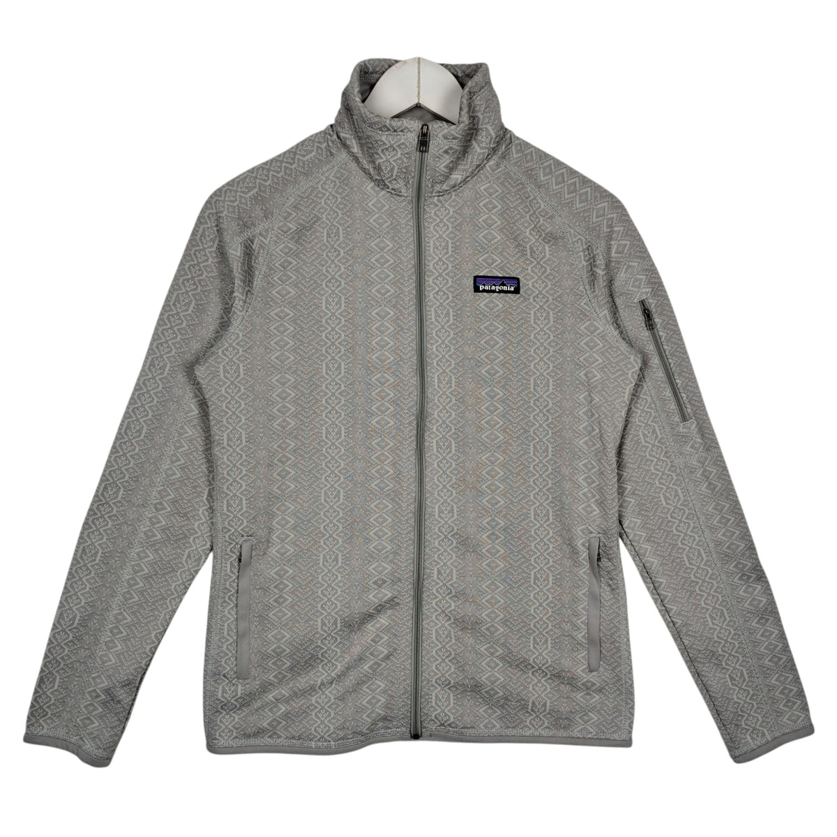 Patagonia Better Sweater Gray Geometric Fleece Jacket – Women’s Medium