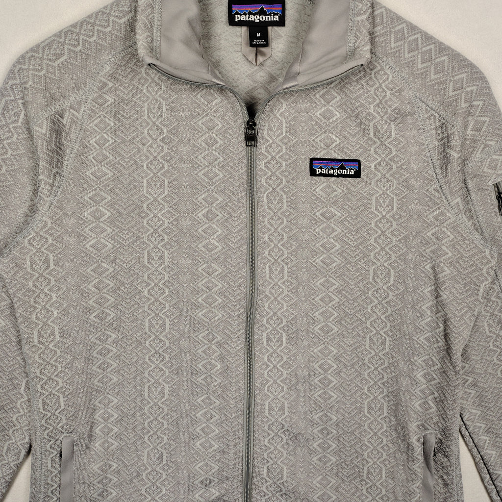Patagonia Better Sweater Gray Geometric Fleece Jacket – Women’s Medium