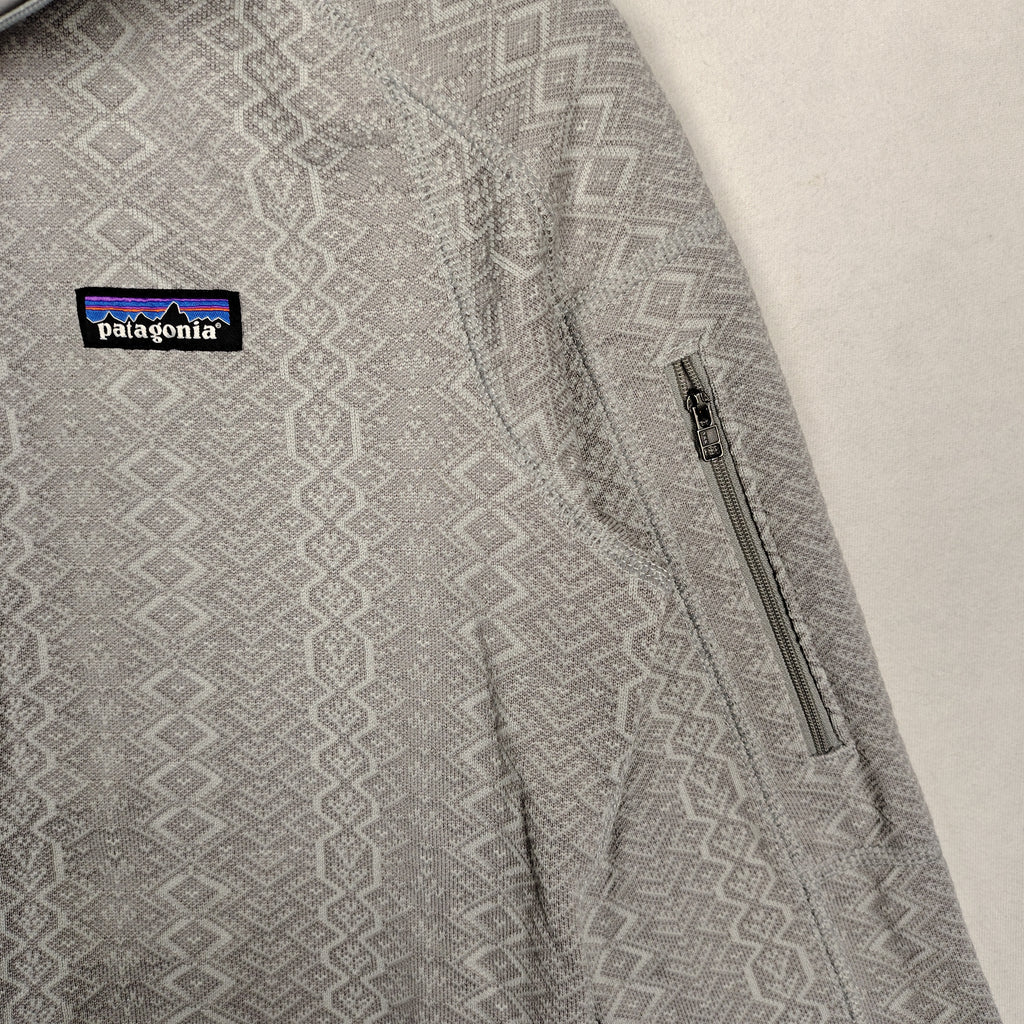 Patagonia Better Sweater Gray Geometric Fleece Jacket – Women’s Medium