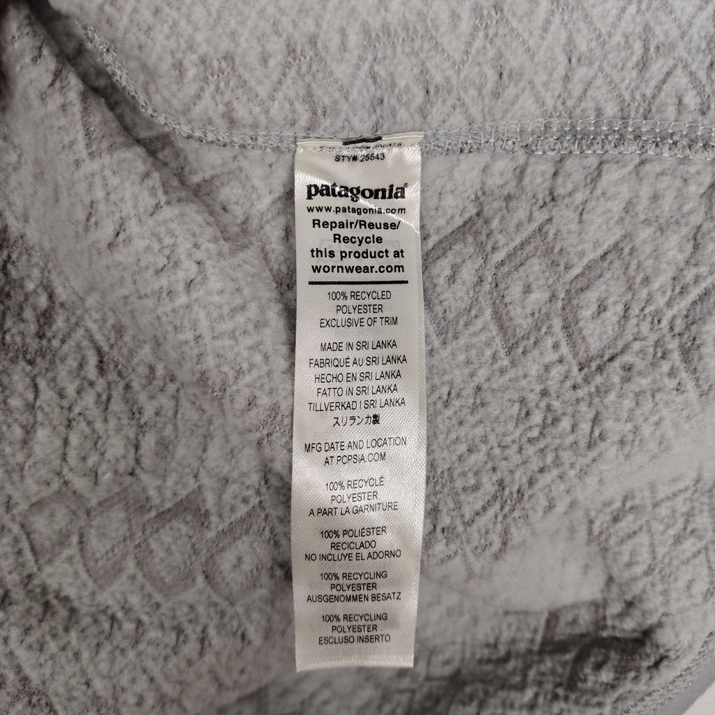 Patagonia Better Sweater Gray Geometric Fleece Jacket – Women’s Medium