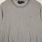Polo Ralph Lauren Gray Pima Cotton Crewneck Sweater – Men’s Large