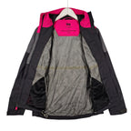 Helly Hansen Pink Gray & Black Hooded Rain Jacket – Women’s Medium
