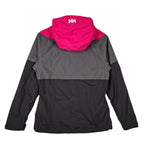 Helly Hansen Pink Gray & Black Hooded Rain Jacket – Women’s Medium
